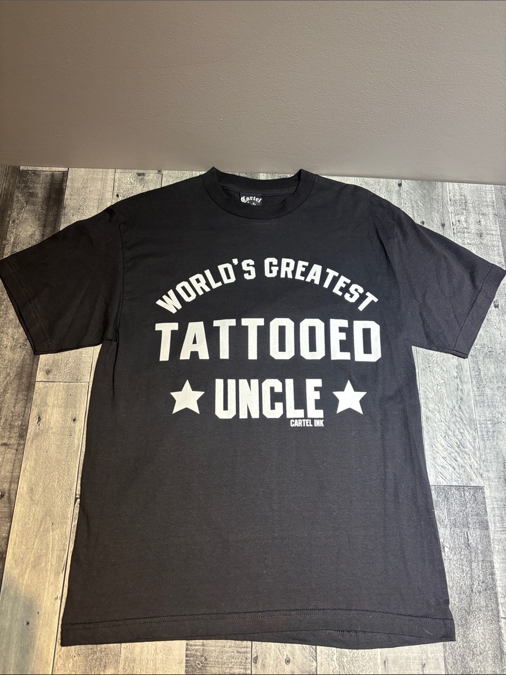 Cartel Ink- 'World's Greatest Tattooed Uncle' Black Graphic Tee
